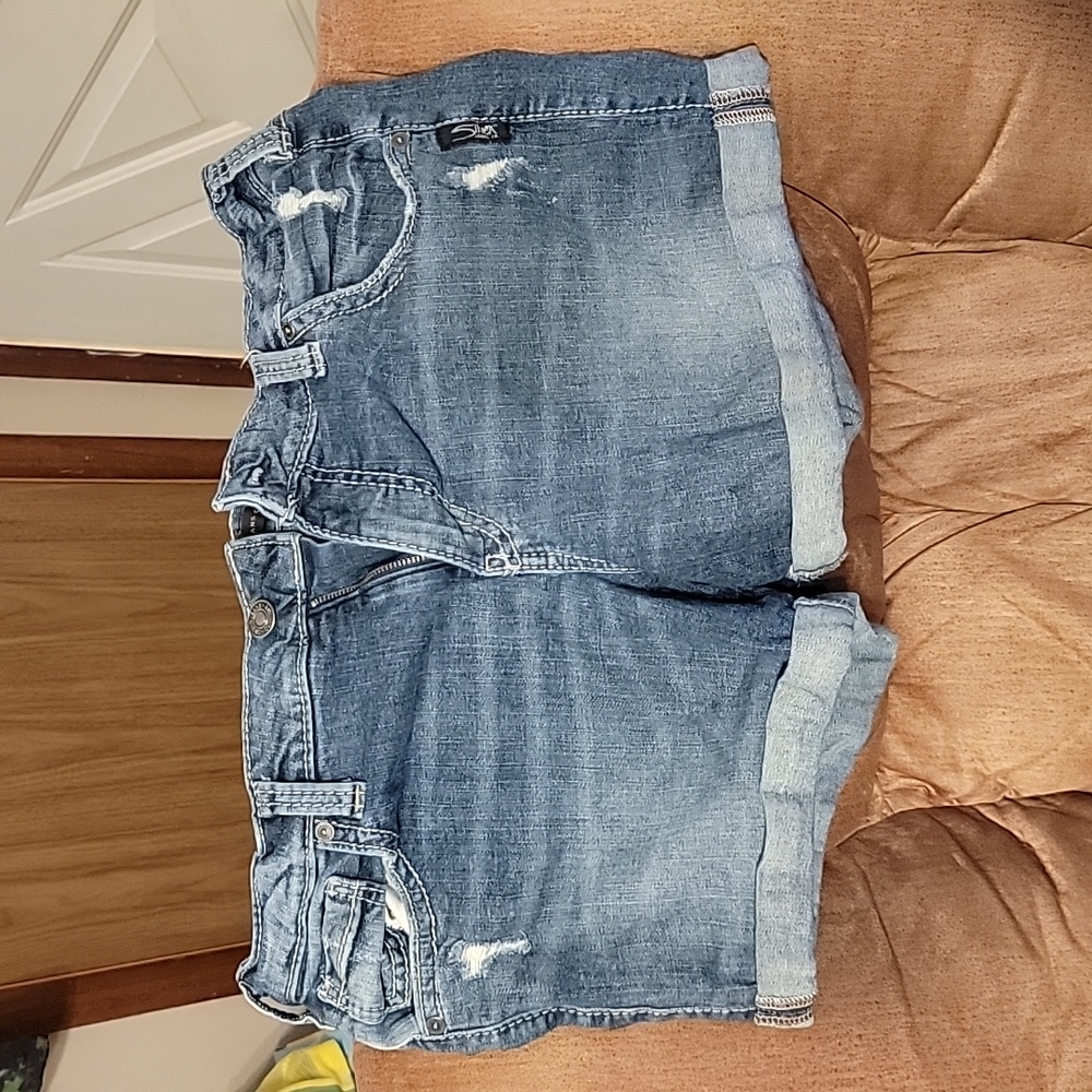 Silver women's shorts
